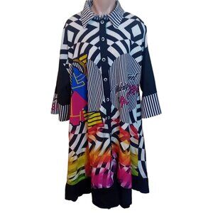 Darkwin Darkmen Womens Oversized Dress Midnight Street Fashion Plus Size 2/20-22